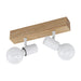 elevenpast Ceiling Light Townshend Metal and Wood Ceiling Light White S443 9002759331696