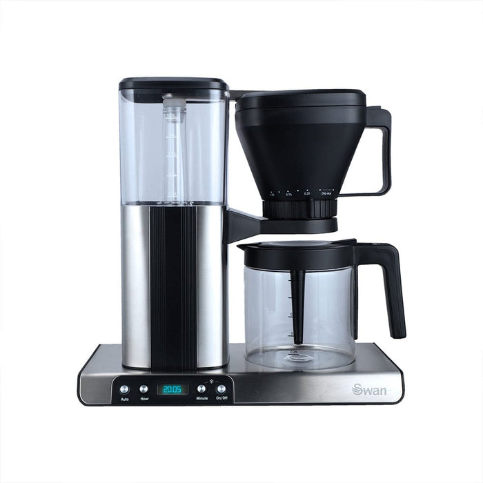 elevenpast Kitchen Appliances Swan Drip and Cold Brew Coffee Maker with 4 Double wall Cappuccino Glasses SCM8B 6005587013522