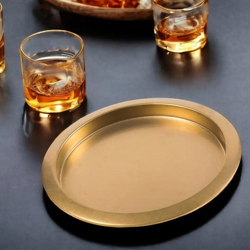 elevenpast Tray Round Bar Tray Gold | Silver