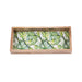 elevenpast Tray Green Leaves Rectangular Wooden Decorative Tray SFT009