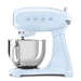 elevenpast Kitchen Appliances Pastel Blue Smeg Stand Mixer with Stainless Steel Bowl SMF03PBEU 8017709311902