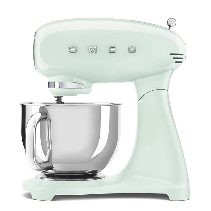 elevenpast Kitchen Appliances Pastel Green Smeg Stand Mixer with Stainless Steel Bowl SMF03PGSA 8017709319434