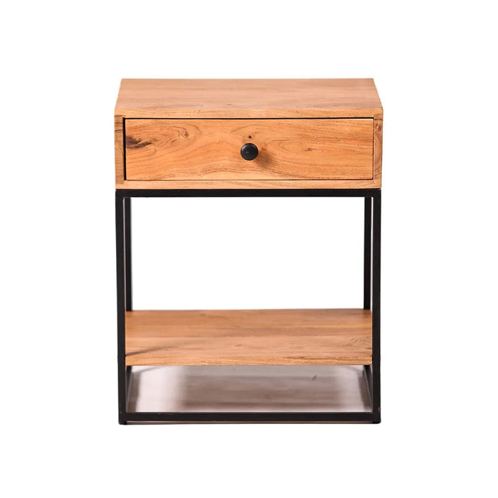 elevenpast Tables Industrial Wooden Bedside Table SNK630