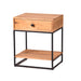 elevenpast Tables Industrial Wooden Bedside Table SNK630