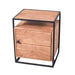 elevenpast Bedside Pedestal Urban Luxe Wooden Bedside Table SNK641