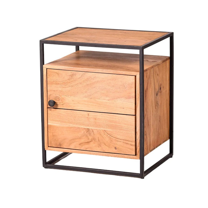 elevenpast Bedside Pedestal Urban Luxe Wooden Bedside Table SNK641