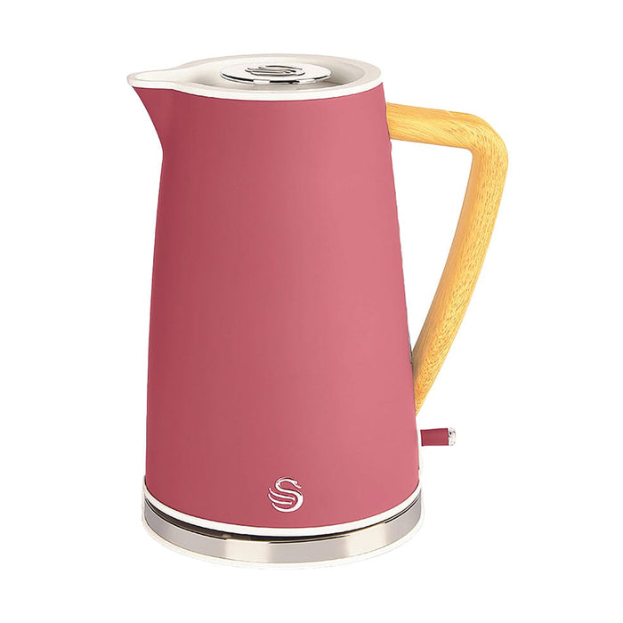 elevenpast kettle Fuchsia Rose Swan Nordic Kettle 1.7 Litre Fuchsia Rose | Oatmeal SNK9FR 6005587013904