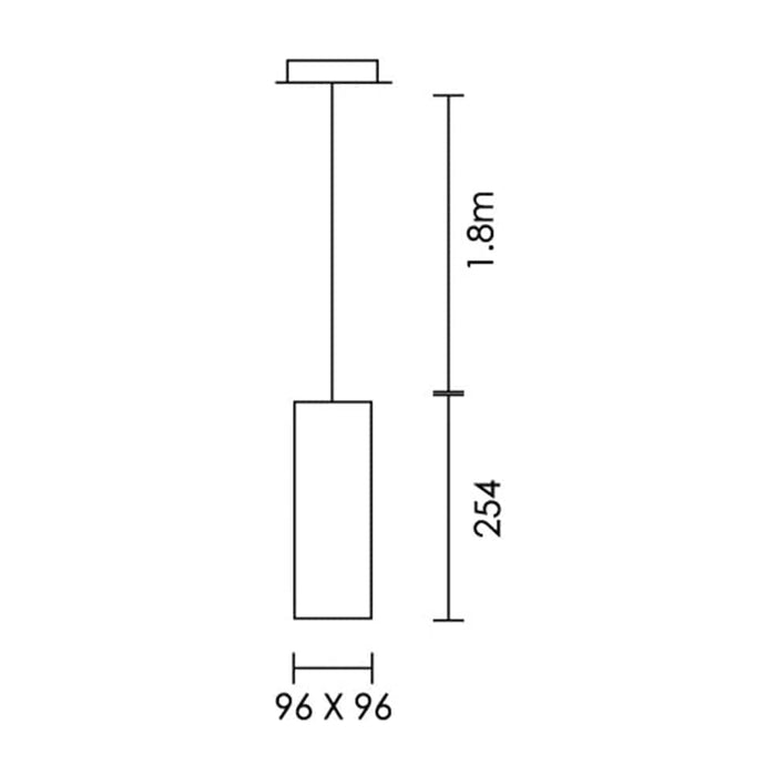 elevenpast Pendant Spazio Solo Square Pendant