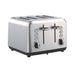 elevenpast Toaster Silver Swan Townhouse Stainless Steel Four Slice Toaster White | Silver | Black STH4S 6005587014116