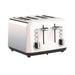 elevenpast Toaster White Swan Townhouse Stainless Steel Four Slice Toaster White | Silver | Black STH4W 6005587014109