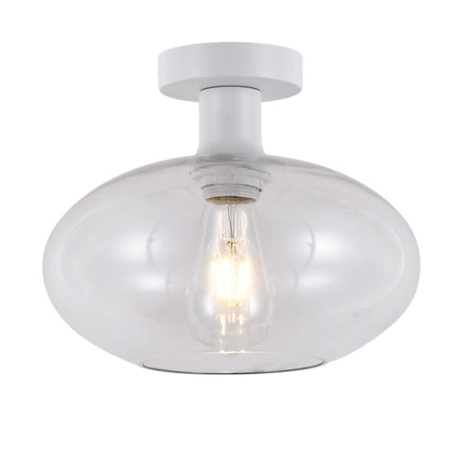 elevenpast Ceiling Light Large / Clear Glass and White Orb Ceiling Light | 3 Colours, 2 Sizes T-KLC-1427-L/CL