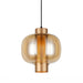 elevenpast Lighting Fixtures Medium / Satin Gold Chicago Glass Pendant Light in Satin Gold or Black T-KLCH-133/SG