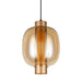 elevenpast Lighting Fixtures Large / Satin Gold Chicago Glass Pendant Light in Satin Gold or Black T-KLCH-135/SG