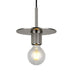 elevenpast Pendant Satin Silver Disc Metal Pendant Light Black | Gold | Chrome T-KLCH-40/SN