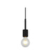 elevenpast Pendant Black Simplistic Metal Pendant Light Black | Gold | Chrome T-KLCH-50/BL