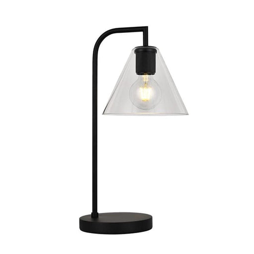 elevenpast Pendant Black Ella Metal and Glass Table Lamp Black | Gold T-KLT-1472/BL