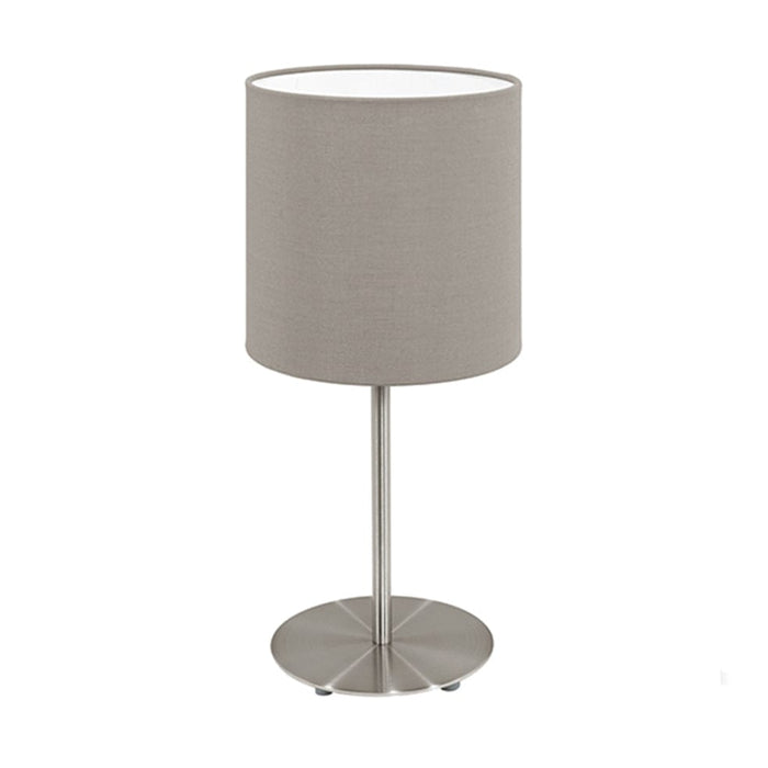 elevenpast table lamp Taupe Pasteri Metal and Fabric Table Lamp Taupe | White T537T 9002759957261