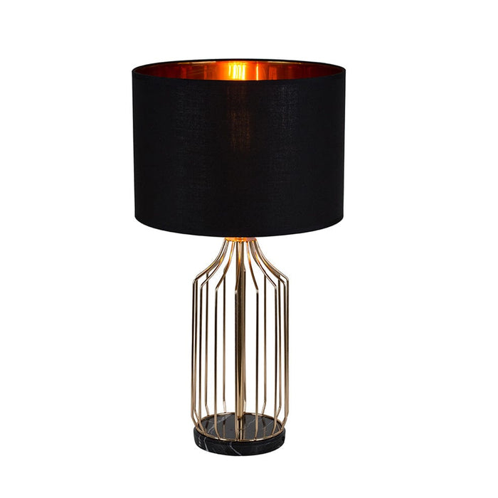 elevenpast Table Lamp Sinatra Metal Table Lamp Black and Brass T557 6007328387626