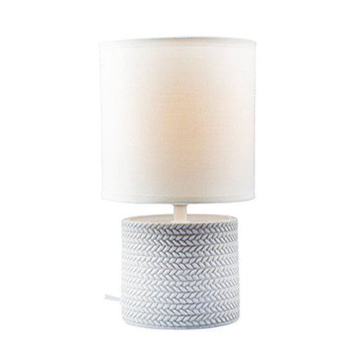 elevenpast table lamp Grey Valencia Ceramic Table Lamp Grey | White T647GY 6009551806677