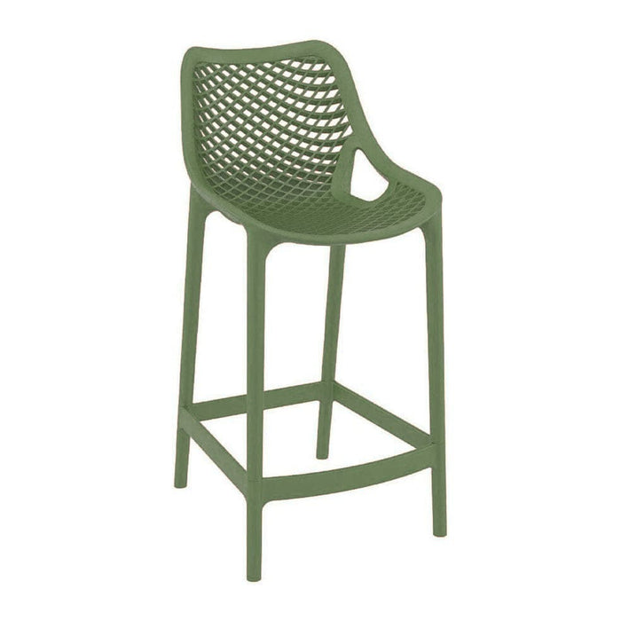 elevenpast Kitchen Stool / Olive Green Air Kitchen and Bar Stool TIS067OLIVEGREE