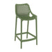 elevenpast Kitchen Stool / Olive Green Air Kitchen and Bar Stool TIS067OLIVEGREE