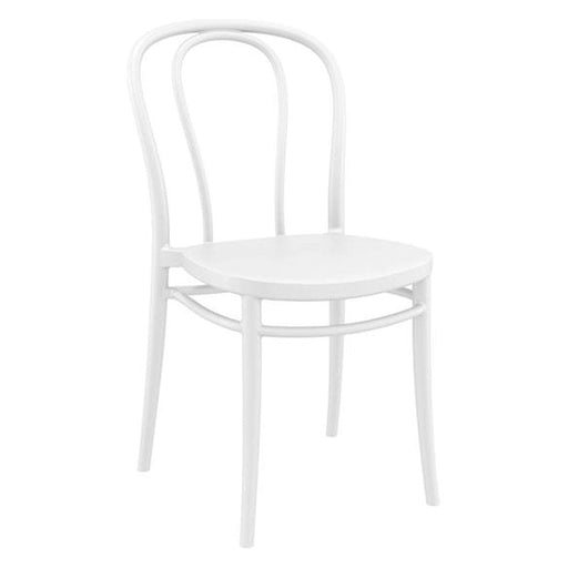 elevenpast White Victor Polypropylene  Indoor/Outdoor Chair TIS252WHITE