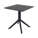 elevenpast Tables Black Paris Polypropylene Dining Table Medium Black | White | Taupe | Drak Grey TIS296BLACK