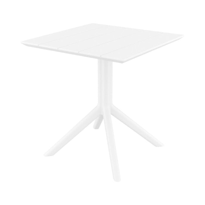 elevenpast Tables White Paris Polypropylene Dining Table Medium Black | White | Taupe | Drak Grey TIS296WHITE