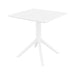 elevenpast Tables White Paris Polypropylene Dining Table Medium Black | White | Taupe | Drak Grey TIS296WHITE