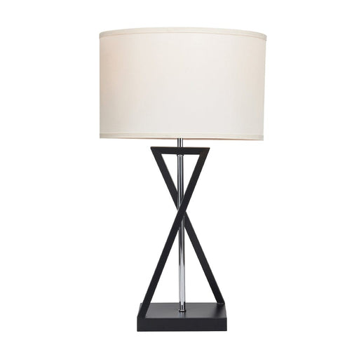 elevenpast table lamp Berholt Table Lamp | Black, Beige and Chrome TL695 BLACK 6007226084856