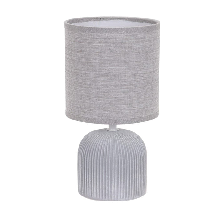 elevenpast Table Lamp Grey Solan Ceramic Table Lamp Beige | Grey | Brown TL831 GREY 6007226086911