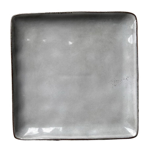 elevenpast Dinner Ceramic Square Speckled Plate Grey Set Of 6 | Side or Dinner TM24ST0103028