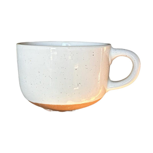 elevenpast White Ceramic Speckled Low Mug Creamy Brown | White TM24ST0104017A