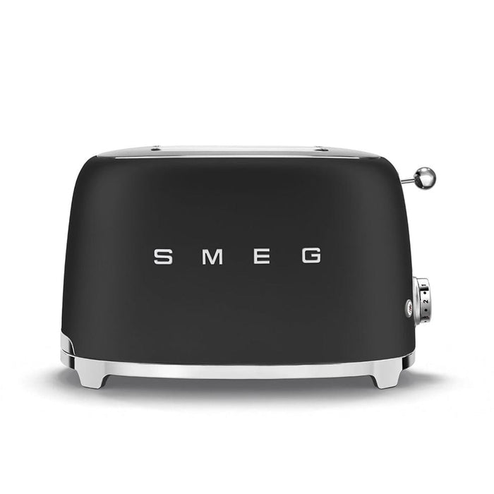 SMEG Toaster Black Smeg Two Slice Toaster Matte Finish TSF01BLMSA 8017709314552