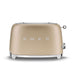 SMEG Toaster Champagne Smeg Two Slice Toaster Matte Finish TSF01CHMSA 8017709314538