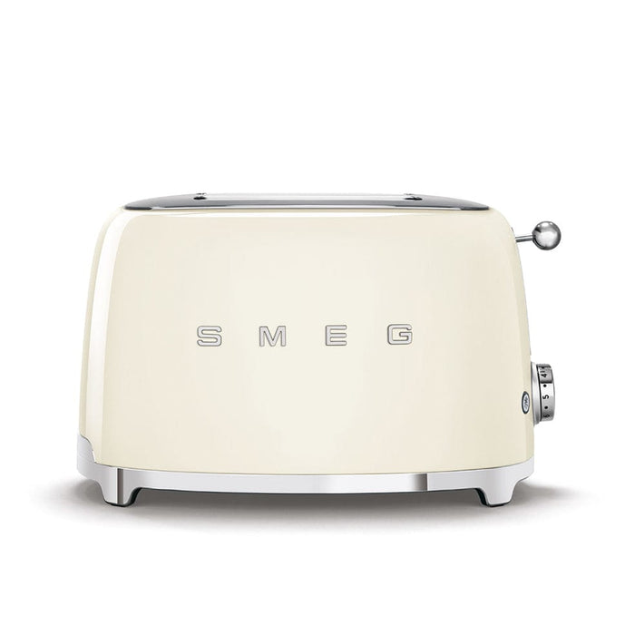 SMEG Toaster Cream Smeg Two Slice Toaster Glossy Finish TSF01CRSA 8017709198213