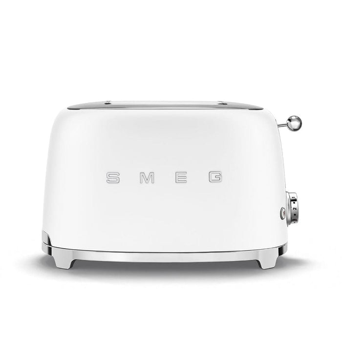 SMEG Toaster White Smeg Two Slice Toaster Matte Finish TSF01WHMSA 8017709314545