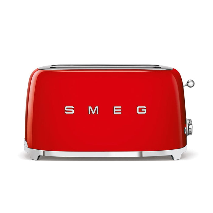 SMEG Toaster Red Smeg Four Slice Toaster Glossy Finish TSF02RDSA 8017709198251