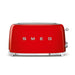 SMEG Toaster Red Smeg Four Slice Toaster Glossy Finish TSF02RDSA 8017709198251