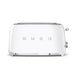 SMEG Toaster White Smeg Four Slice Toaster Glossy Finish TSF02WHSA 8017709231132