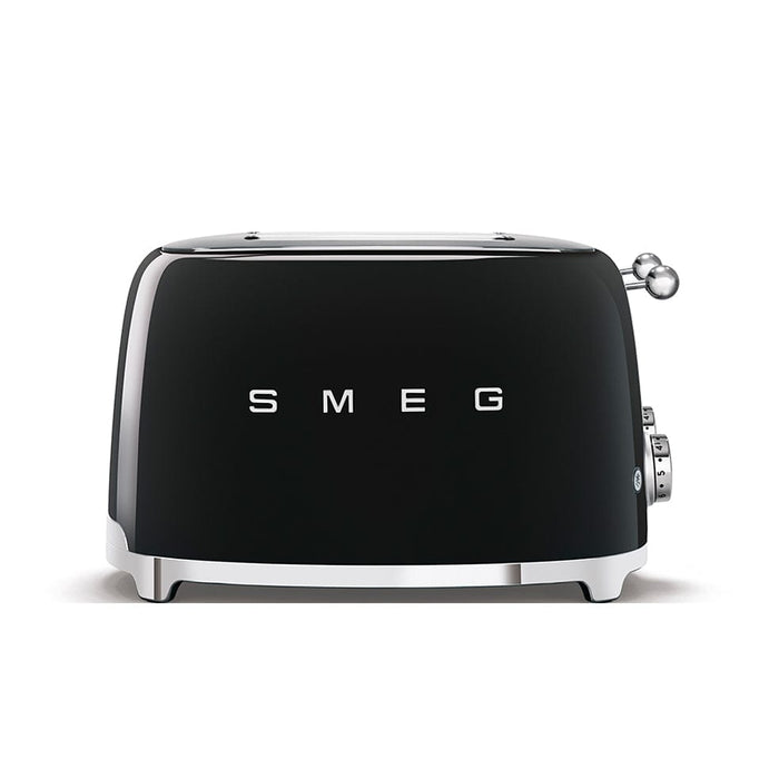 SMEG Toaster Black Smeg Square Four Slice Toaster Glossy Finish TSF03BLEU 8017709263362