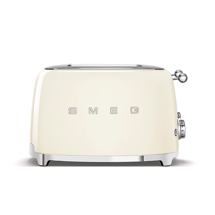 SMEG Toaster Cream Smeg Square Four Slice Toaster Glossy Finish TSF03CREU 8017709263348