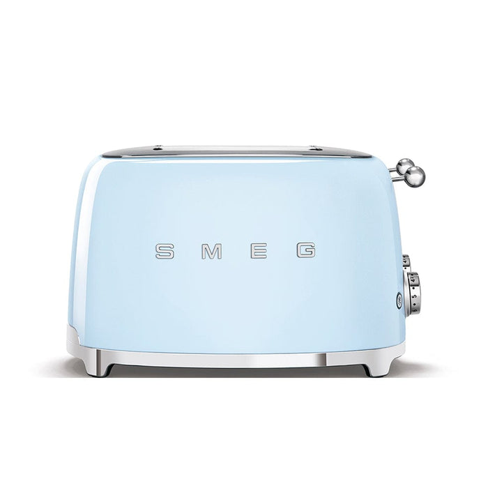 SMEG Toaster Pastel Blue Smeg Square Four Slice Toaster Glossy Finish TSF03PBEU 8017709263379