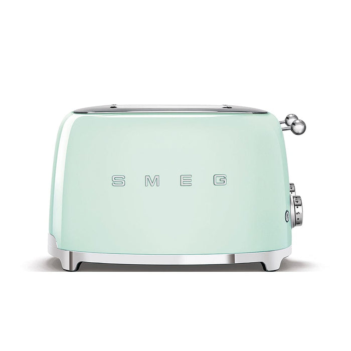 SMEG Toaster Pastel Green Smeg Square Four Slice Toaster Glossy Finish TSF03PGEU 8017709263386