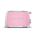 SMEG Toaster Pink Smeg Square Four Slice Toaster Glossy Finish TSF03PKSA 8017709269791