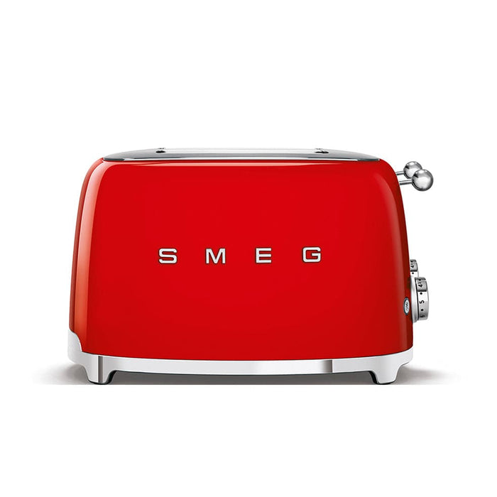 SMEG Toaster Red Smeg Square Four Slice Toaster Glossy Finish TSF03RDSA 8017709269753