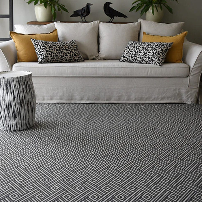 elevenpast Rug 2.4m x 1.6m Twill Reversible Grey Rug TWILLGREYRUG2.4X1.6