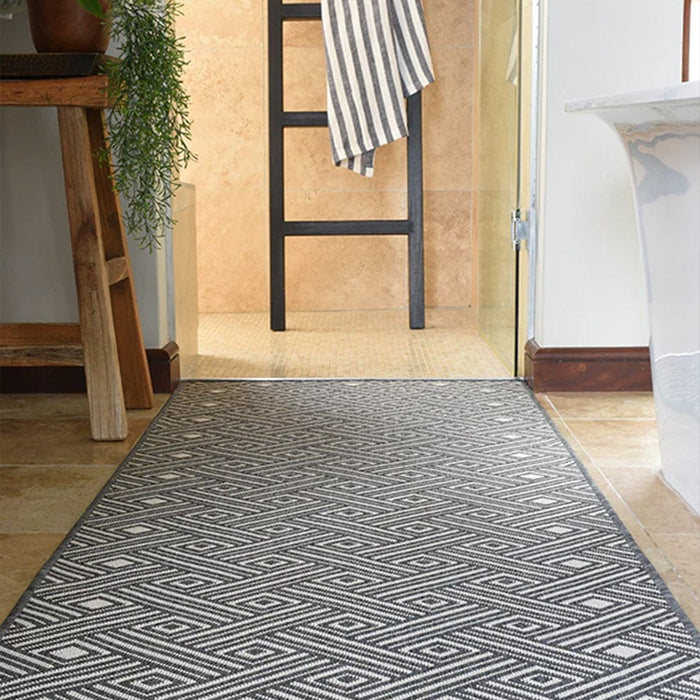 elevenpast Rug 3m x 2m Twill Reversible Grey Rug TWILLGREYRUG3X2