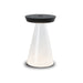 Spazio Black Torus LED Glass and Aluminium Rechargeable Table Lamp Black | White UB.366402