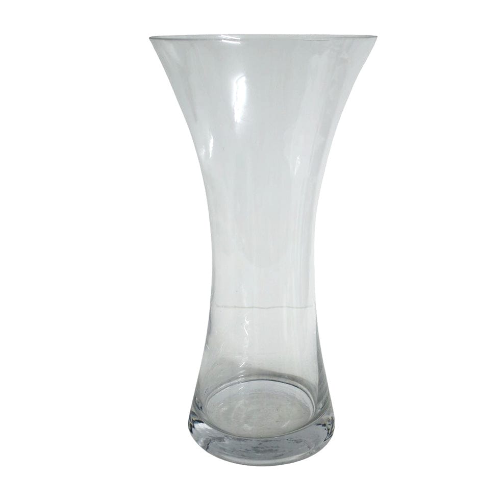 Hourglass Clear Glass Vase | elevenpast